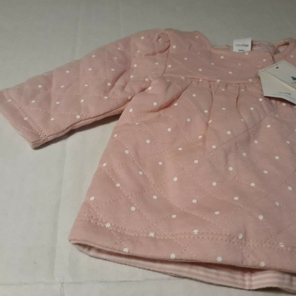 Baby Gap Girls Reversible Snap Button Shirt Lightweight Jacket 0-3 Months NEW - Picture 3 of 12